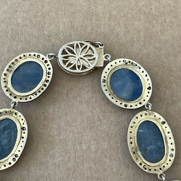 Sapphire Diamond Statement Necklace - Picture 8 of 14